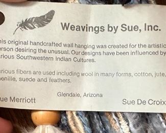 Sue Merriott Weavings Art	42 inches long	
