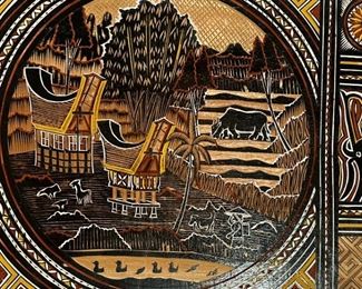 Carved Wood Art African	12 x 19in	
