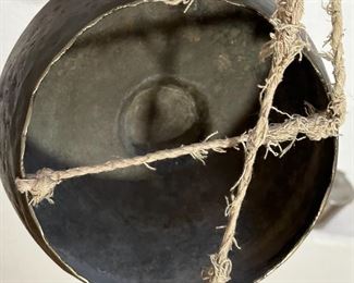 Bronze Balinese Gong & Mallet	4.5 x 8.75in diameter.	
