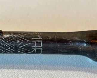 Carved Wood Fist Stick MARTHEN	30 inches long	
