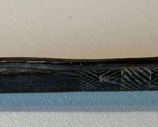 Carved Wood Fist Stick MARTHEN	30 inches long	

