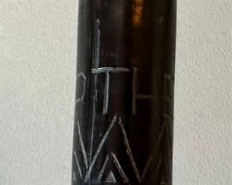 Carved Wood Fist Stick MARTHEN	30 inches long	
