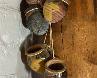 Mexican Rope Clay Pottery Hanging	22 inches long	
