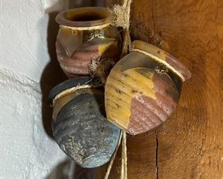 Mexican Rope Clay Pottery Hanging	22 inches long	
