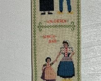 Danish Bell Pull Tapestry Cross-stitched	48 x 6in	
