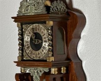 Vintage Dutch Zaandam Zaanse Atlas Pendulum Wall Clock	20 x 8 x 6.5in	
