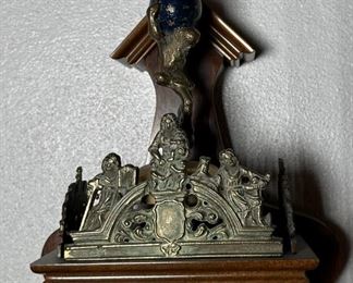 Vintage Dutch Zaandam Zaanse Atlas Pendulum Wall Clock	20 x 8 x 6.5in	
