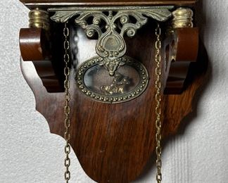 Vintage Dutch Zaandam Zaanse Atlas Pendulum Wall Clock	20 x 8 x 6.5in	
