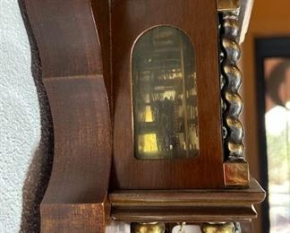 Vintage Dutch Zaandam Zaanse Atlas Pendulum Wall Clock	20 x 8 x 6.5in	
