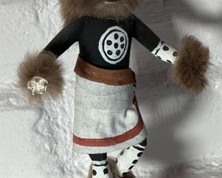 Wolf Kachina Doll Native American	13 inches high	
