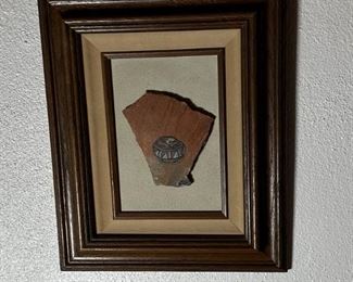 Artist Made Pottery Shard Art	12 x 10in	
