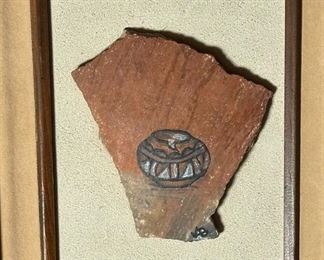 Artist Made Pottery Shard Art	12 x 10in	
