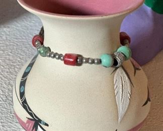 Broken Arrow Southwest Vase	4.5 x 3.5in diameter.	
