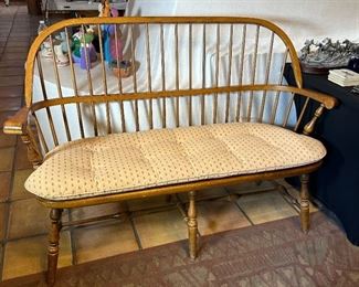 Ethan Allen Maple Deacon's Bench 1776 Collection	79 x 56 x 20in	HxWxD

