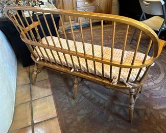 Ethan Allen Maple Deacon's Bench 1776 Collection	79 x 56 x 20in	HxWxD
