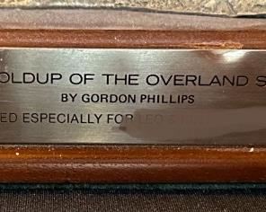 Rare Gordon Phillips The Holdup of the Overland Stage Coach Pewter Sculpture Western Limited Edition	6x24x8in	HxWxD
