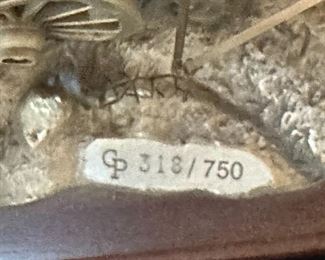 Rare Gordon Phillips The Holdup of the Overland Stage Coach Pewter Sculpture Western Limited Edition	6x24x8in	HxWxD
