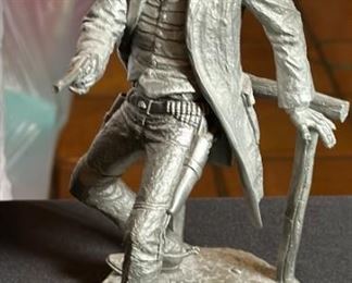 Jim Ponter The Gunfighter Pewter Sculpture Statue	8.75in h	
