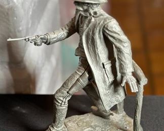 Jim Ponter The Gunfighter Pewter Sculpture Statue	8.75in h	
