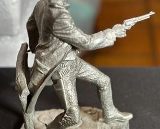 Jim Ponter The Gunfighter Pewter Sculpture Statue	8.75in h	
