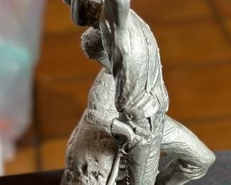 Jim Ponter The Prospector Pewter Sculpture Statue	11.75 inches high	
