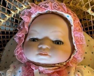 Grace Storey Putnam  isque Head Doll	14in long	
