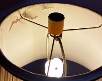 Danish Modern Teak Floor Lamp	59.5 in H x 11in Diameter 	
