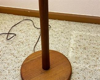 Danish Modern Teak Floor Lamp	59.5 in H x 11in Diameter 	
