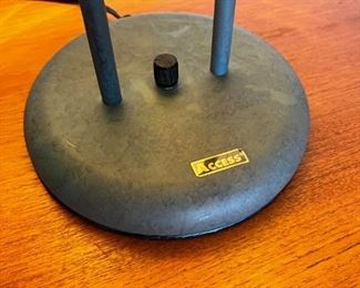 2pc Access Table Lamps PAIR Vintage 	19x14x12in	HxWxD
