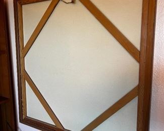 Original Art  Don Chase Beach Cove MCM Painting 	Frame: 31.25 x 31.25in	
