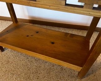 Rustic Southwest Solid Pinewood Console Table 	28 inches tall 46 inches wide 18 inches deep	

