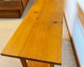 Rustic Southwest Solid Pinewood Console Table 	28 inches tall 46 inches wide 18 inches deep	
