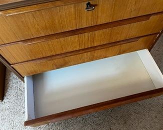 Danish Modern Teak 4-Drawer Dress 	26.25 in x 29.25 in x 16.5 in	
