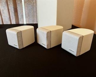 3 Bose cube speakers  w/ Bose acoustamass HT subwoofer	 	
