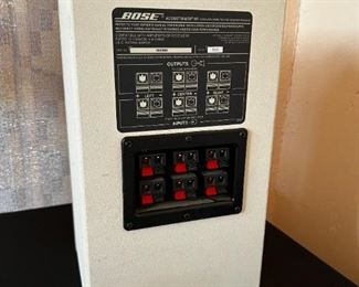 3 Bose cube speakers  w/ Bose acoustamass HT subwoofer	 	
