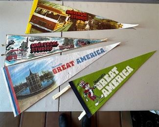 Rare 1970’s Pennants lot of 12 Disneyland, Universal studios, statue of Liberty, Empire State Building	Lot of 12	
