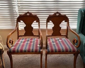 2 WOOD CHAIRS