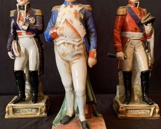 Lefton Napoleon, Brune, and Exelmans Figurines
This lot includes three ceramic figures. See pictures for details. 