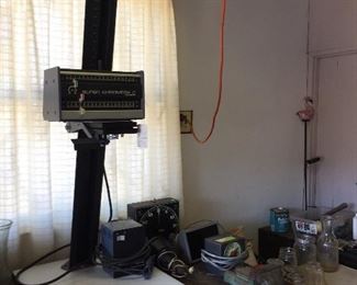 Omega photo enlarger and other darkroom equipment