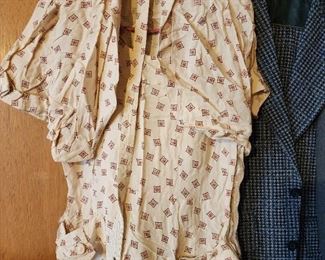 1940's dresses and some vintage men's clothing