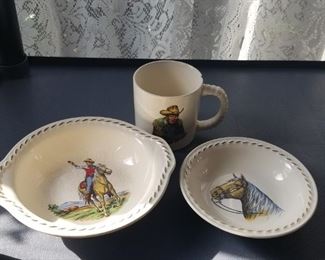  RODEO DINNER SET ~ ROY ROGERS AND TRIGGER