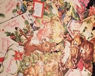 VINTAGE CHRISTMAS CARDS ~ FOLDS TO STAND