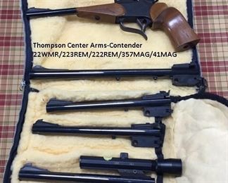 Thompson Center Arms- CONTENDER -22WMR-223REM-222REM-357MAG-41MAG