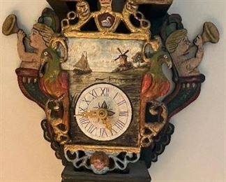Superior example of a fine Dutch wall clock circa 1770 