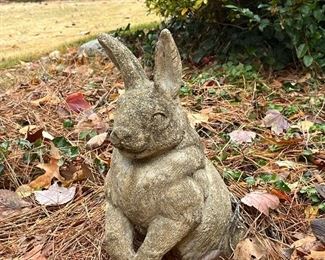 Very old stone rabbit 