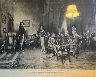 Original engraving… The Meeting of Burns and Scott
by Charles Martin Hardie