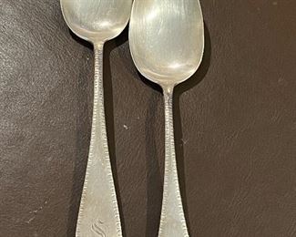 Sterling serving spoons 