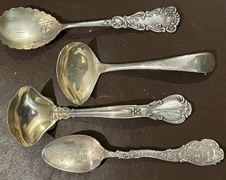 Sterling serving spoons