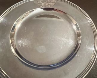 Set of 12 sterling canapé plates