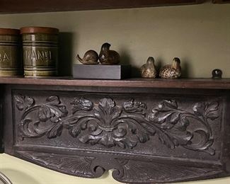 Old 17th C bar shelf 